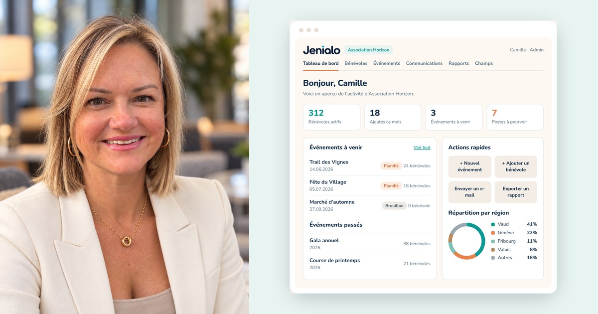 Charlotte Julien créatrice de Jenialo, et capture d'écran du logiciel